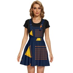 Abstract-geometric Apron Dress