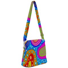 Abstract-tekstur Zipper Messenger Bag by nateshop