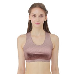 Background-pink Soft Sports Bra With Border by nateshop