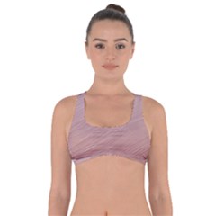 Background-pink Soft Got No Strings Sports Bra by nateshop