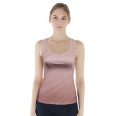 Background-pink Soft Racer Back Sports Top by nateshop