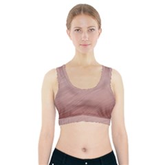 Background-pink Soft Sports Bra With Pocket by nateshop