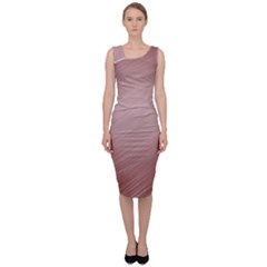 Background-pink Soft Sleeveless Pencil Dress by nateshop