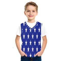 Banner-star Blue Kids  Basketball Tank Top by nateshop