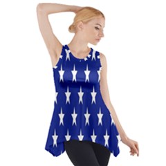 Banner-star Blue Side Drop Tank Tunic by nateshop