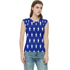 Banner-star Blue Women s Raglan Cap Sleeve Tee by nateshop