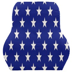 Banner-star Blue Car Seat Back Cushion  by nateshop