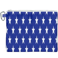 Banner-star Blue Canvas Cosmetic Bag (xxxl) by nateshop