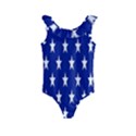 Banner-star Blue Kids  Frill Swimsuit View1