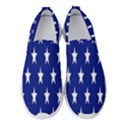 Banner-star Blue Women s Slip On Sneakers View1