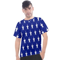 Banner-star Blue Men s Sport Top by nateshop