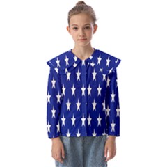 Banner-star Blue Kids  Peter Pan Collar Blouse by nateshop