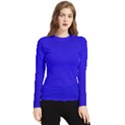 Blue Women s Long Sleeve Rash Guard View1