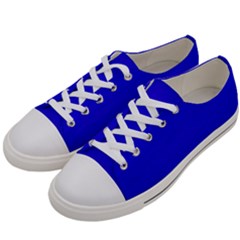 Blue Men s Low Top Canvas Sneakers by nateshop