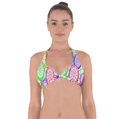 Circles-calor Halter Neck Bikini Top by nateshop