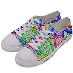 Circles-calor Men s Low Top Canvas Sneakers by nateshop