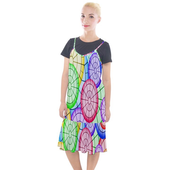 Circles-calor Camis Fishtail Dress