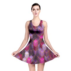 Cube-surface Reversible Skater Dress by nateshop