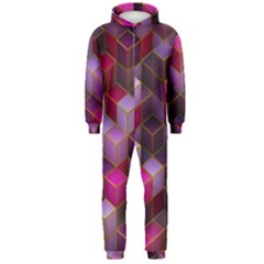 Cube-surface Hooded Jumpsuit (men) by nateshop