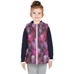 Cube-surface Kids  Hooded Puffer Vest by nateshop