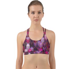 Cube-surface Back Web Sports Bra by nateshop