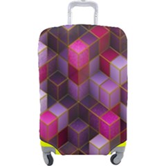 Cube-surface Luggage Cover (large) by nateshop