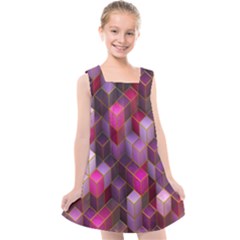 Cube-surface Kids  Cross Back Dress by nateshop