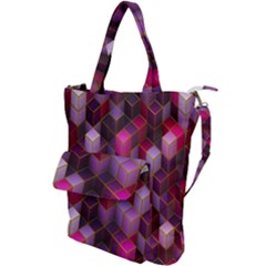 Cube-surface Shoulder Tote Bag by nateshop