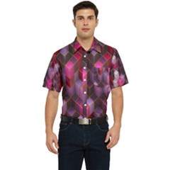 Cube-surface Men s Short Sleeve Pocket Shirt  by nateshop