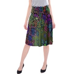 Flowers Midi Beach Skirt by nateshop