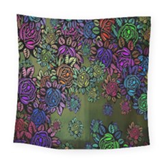 Flowers Square Tapestry (large)