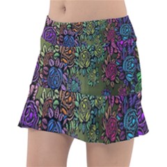 Flowers Classic Tennis Skirt by nateshop