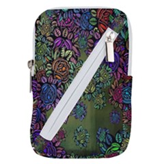 Flowers Belt Pouch Bag (large)