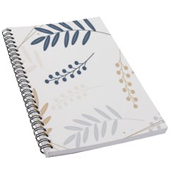 Flower-white 5 5  X 8 5  Notebook by nateshop