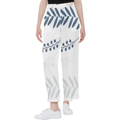 Flower-white Women s Pants  by nateshop