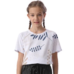 Flower-white Kids  Basic Tee