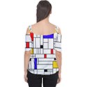 Illustration Geometric Abstract Plates Mosaic Cutout Shoulder Tee View2