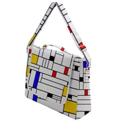 Illustration Geometric Abstract Plates Mosaic Box Up Messenger Bag by Wegoenart