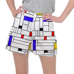 Illustration Geometric Abstract Plates Mosaic Ripstop Shorts