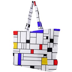 Illustration Geometric Abstract Plates Mosaic Simple Shoulder Bag by Wegoenart