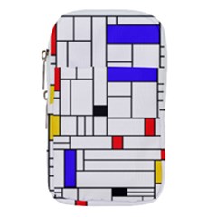 Illustration Geometric Abstract Plates Mosaic Waist Pouch (large) by Wegoenart