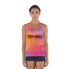 Illustration Geometric Pattern Design Graphic Sport Tank Top  by Wegoenart