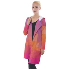 Illustration Geometric Pattern Design Graphic Hooded Pocket Cardigan by Wegoenart