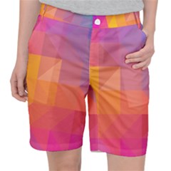 Illustration Geometric Pattern Design Graphic Pocket Shorts by Wegoenart