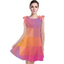 Illustration Geometric Pattern Design Graphic Tie Up Tunic Dress View1