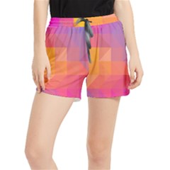 Illustration Geometric Pattern Design Graphic Women s Runner Shorts by Wegoenart