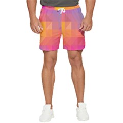 Illustration Geometric Pattern Design Graphic Men s Runner Shorts by Wegoenart