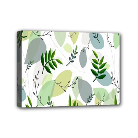 Leaves Mini Canvas 7  X 5  (stretched) by nateshop