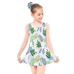 Leaves Kids  Skater Dress Swimsuit by nateshop