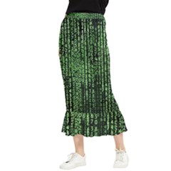 Matrix Maxi Fishtail Chiffon Skirt